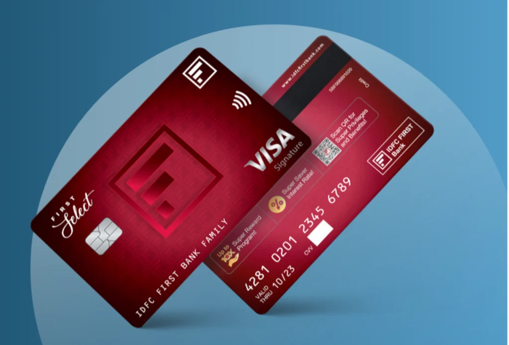 IDFC First Select Credit Card 2 IDFC First select credit card