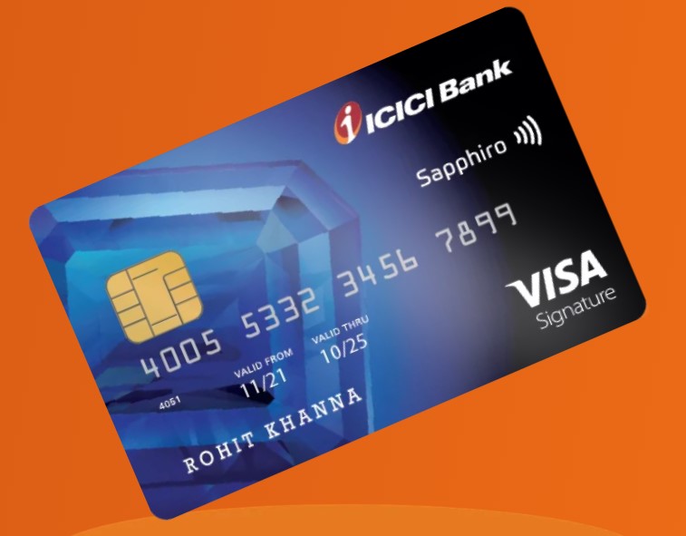 ICICI Bank Sapphiro Credit Card 2 ICICI Bank sapphiro credit card