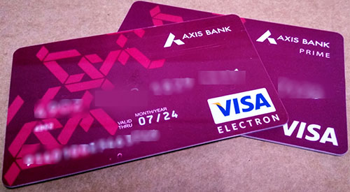 How to block Axis Bank credit card
