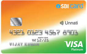 sbi unnati credit card