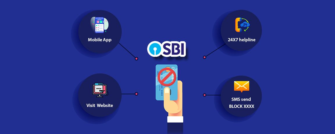 how to block sbi credit card